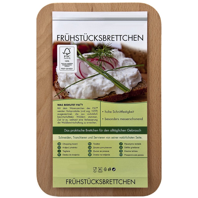 FABRIKSTORES GmbH Wooden Breakfast Board with Engraving "Papa ist der