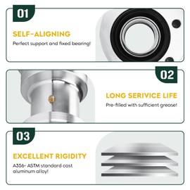 Youxmoto Rear Axle Bearing Carrier Fit for Yamaha YFZ450 (YFZ 450) 2006 2007 2008 2009 2012 2013, for 5TG-25311-21-00, Automatic Centering, Double Sealed Bearing Carrier