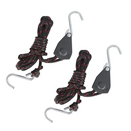 Sentry Ratchet Kayak and Canoe Bow and Stern Tie Downs Strap Adjustable Heavy Duty Rope Hanger Kayak and Canoe Accessories( 2-Pack,1/4" x 10ft )