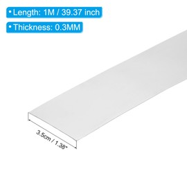 PATIKIL Stainless Steel Foil Roll 3.5cm x 1M 1pc 304 Stainless Steel Flashing Roll Roof Sheet Metal Roll 0.3mm Thickness Ideal for Roofing, Gutters, Machinery Applications