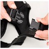Cats and Dogs Vest Harnesses with Leash Reflective (Black, L)