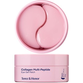 Terez  Honor Parche Coreano de Hidrogel con Péptidos y Colágeno - 60 Mascarillas Reafirmantes, Iluminadoras e Hidratantes para Ojos - Ojeras, Bolsas, 