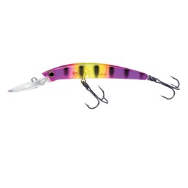 Yo-Zuri Crystal Minnow Deep Diver Walleye Floating Lure, 5 1/4", Acid Perch