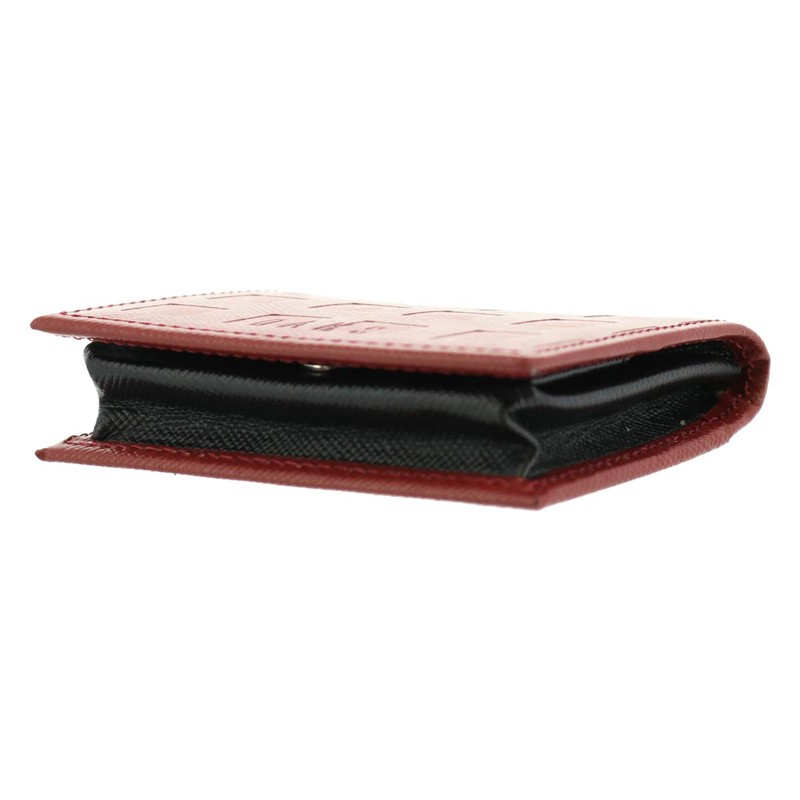Ducks DP25560 Men's Coin Purse, Checkered Embossing, Genuine Leather, [01]