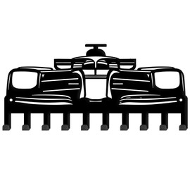 SUPERDANT Race Car Key Holder with 10-Hooks Key Hooks Racing Hooks Decor Key Rack Car Wall Mounted Key Hanger Wall Decorative Key Organiser for Dog Leash Entryway Home Kitchen Racing Lover