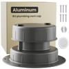 Aluminum RV Roof Vent Cover- Metal Replacement for Plastic Sewer
