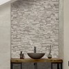 SUNWINGS Peel and Stick Mosaic Natural 3D Stone Self Adhesive