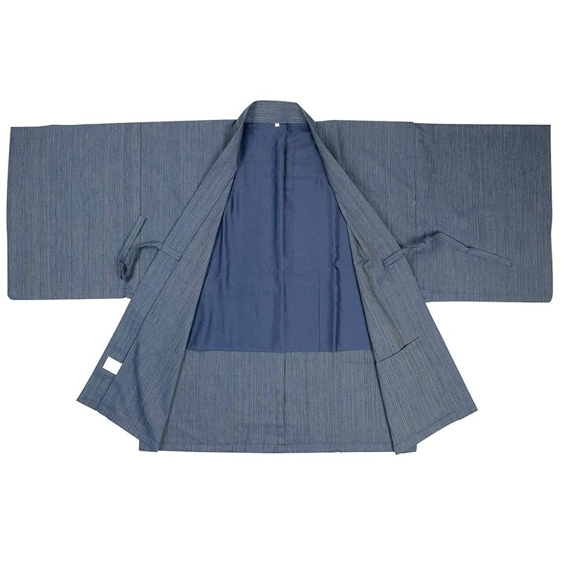 Kyoetsu Men's Inn Haori Sleepwear, blue