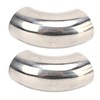 2PCs 90 Degree Elbow Wastegate Dump Valve Pipe 1.5in Stainless
