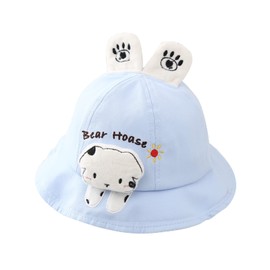 Umeloeo Baby Hat, Cute Sunshade, Animal Design, Baby Hat, Sun Hat, Kids, Baby Hat, Spring and Summer, UV Protection, Sun Hat (Blue)