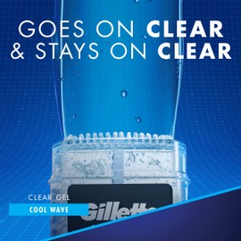 Gillette Gillette Endurance Antiperspirant / Deodorant, Cool Wave Clear Gel, 3.8 Ounce (Pack of 2), Packaging may Vary