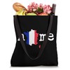 France Home French Map Flag Tote Bag