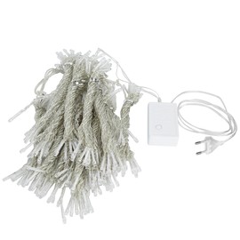3x3m LED Waterfall Curtain Lamp String Light for Indoor Outdoor Ambient Bedroom DecorationBlue Light EU Plug 220V