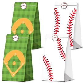 Infankey 30 PCS Baseball Party Decorations Baseball party favors with Stickers Baseball Treat Snacks Bags Baseball Gift Bags Baseball Theme Party Bags for Kids Birthday Party Supplies