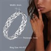 Size 10 Anniversary Rings For Women Sterling Silver Celtic Knot