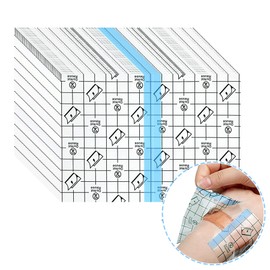 YeahBoom 50PCS Wasserdicht Transparent Bandage,12cm*15cm Wasserdichtes Pflaster,Selbstklebender Verband Tattoo,Wasserdichte Pflaster Nach OP,Medizinische Pflaster,Wasserdichtes Pflaster Rolle,Wundauflage