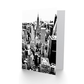 Artery8 New York Aerial View Cityscape USA Birthday Card