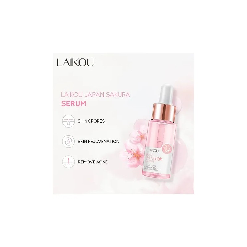 Set Cuidado Facial Laikou Sakura 4pcs Con Protector Solar