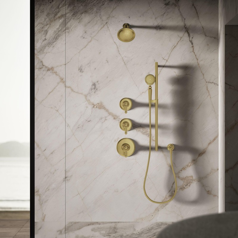 Kohler 72774-G-2MB Artifacts® Single-function showerhead, 1.75 gpm, Vibrant Brushed Moderne