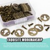 Cimeton 150PCS 25MM Round Keyhole Hangers Single Keyhole Hanging Plate