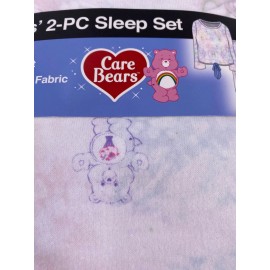 Cloudco Care Bears Ladies 2 Piece Sleep Set M Pajamas White Print  Cloudco Womens