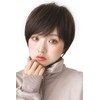 Bright Lara hf1284-CR-S Wig, Short, Full Wig, Bob, Natural Wig,
