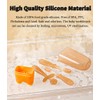 FOKiiBO Juego de cepillos de dientes de silicona para bebé,