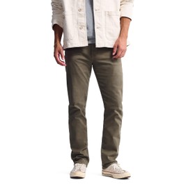 General Denim Works Bridge Men's Regular Rise Straight Leg Jeans, Olive Denim, 29x30