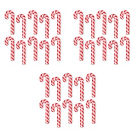 Beistle Mini Candy Cane Cutouts 7.5" (Red/White), Pack of 30