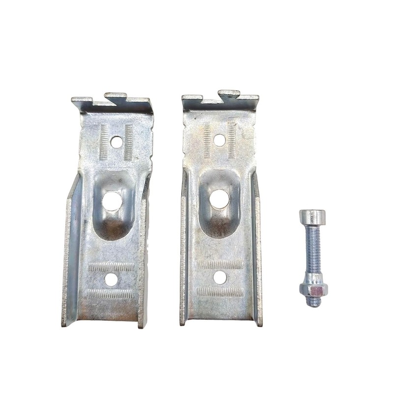 2 Pcs 1" x 1" 2 Way End Rails Square