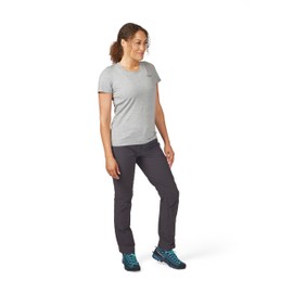 Rab Women's Capstone Pants Lightweight Breathable Trouser for Hiking, Trekking, & Climbing - Anthracite - Large/30 Inseam