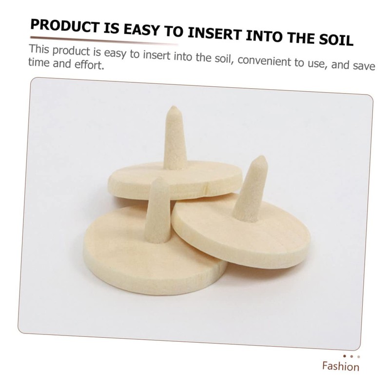 Kisangel 20pcs Wooden Golf Ball Position Markers Durable Eco-Friendly Alignment