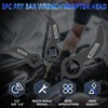 KTTOOL 3 Pcs Pry Bar Wrench Adaptor Head Set, Crowbar
