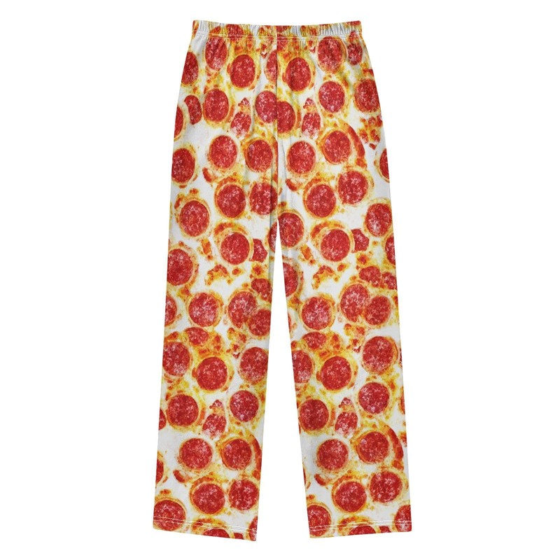IHCVHQX Pajama Pants Pizza Pepperoni Pattern Soft Pajama Sleep Pant