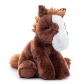 The Petting Zoo Floppy Horse Stuffed Animal Plushie, Gifts for Kids, Wild Onez Wildlife Animals, Horse Plush Toy 8 inches