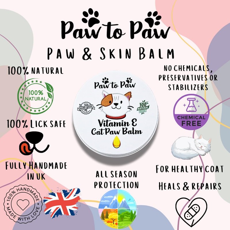 Paw to Paw Cat Paw Butter Sample (15ml) Natural Lick
