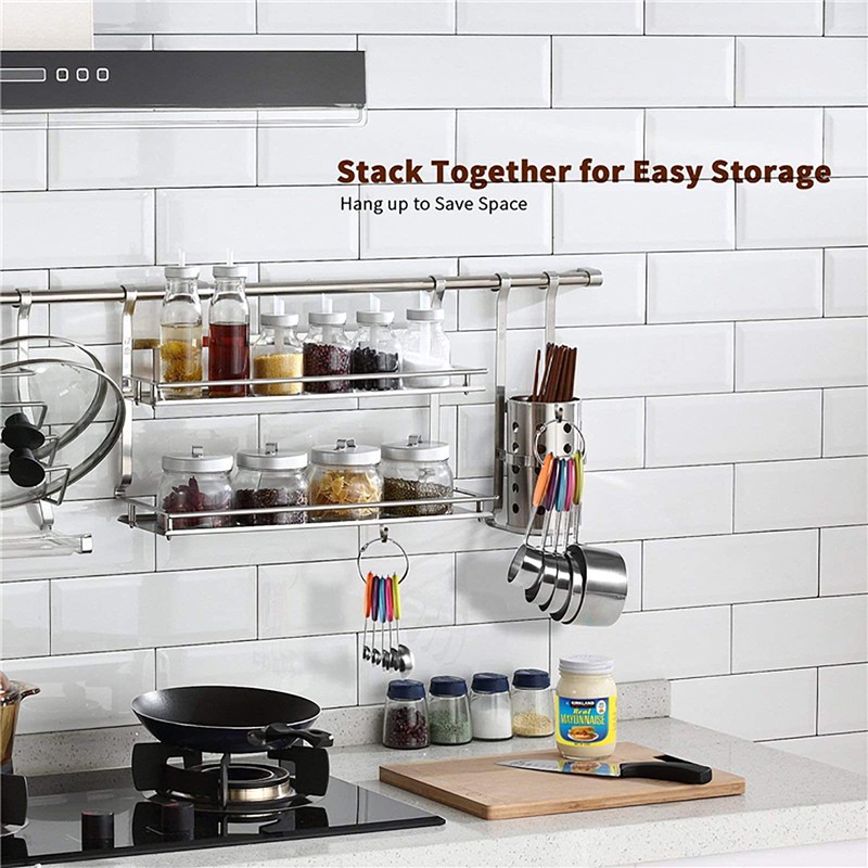 LYFJXX 18/8 Stainless Steel Measuring Cups，and Spoons Set of 10