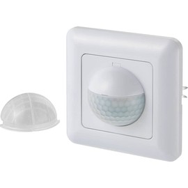 Sygonix SY-4755362 Wall Flush-Mounted PIR Motion Sensor 190° Triac White