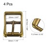 sourcing map Metal Roller Buckle, Single Prong Belt Buckle, Square
