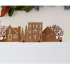 Cherry Wood Christmas Village