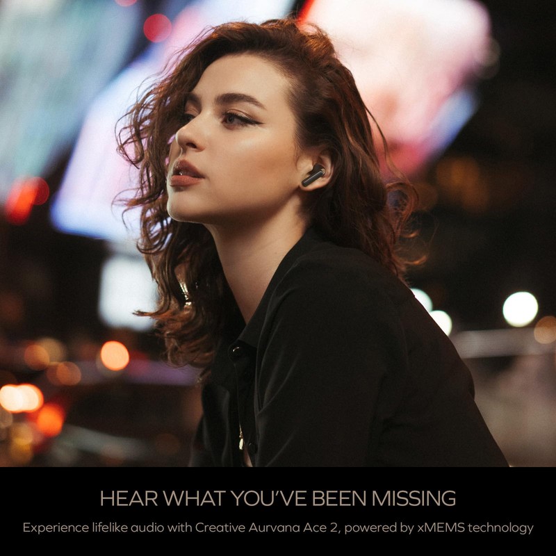 Creative - Aurvana Ace 2 True Wireless in-Ears, Black