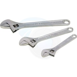 3Pcs Tolsen 6/8/10inch Crescent Adjustable Wrench Set SAE Metric Scale