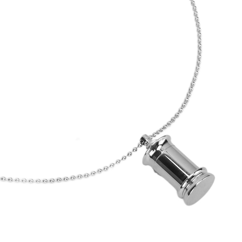 Ashes Necklace Perfume Pendant Pet Cremation Jewelry Titanium Steel Tower
