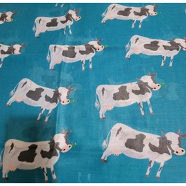 GFM® Women's Dairy Cow Print Scarf - Teal - (FS-PSCF-CW-691-TL)