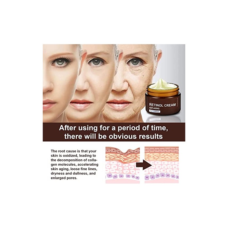 Bluemega Face Cream Retinol Crema Suero Facial, Retinol Crema Facial