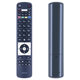 New RC5118 30090680 Fernbedienung Ersatz für Hitachi Akai Telefunken TEAC TV Fernbedienung LE40A318FHD LE65A518UHD 32HBC01, Universal Fernseher-Fernbedienung