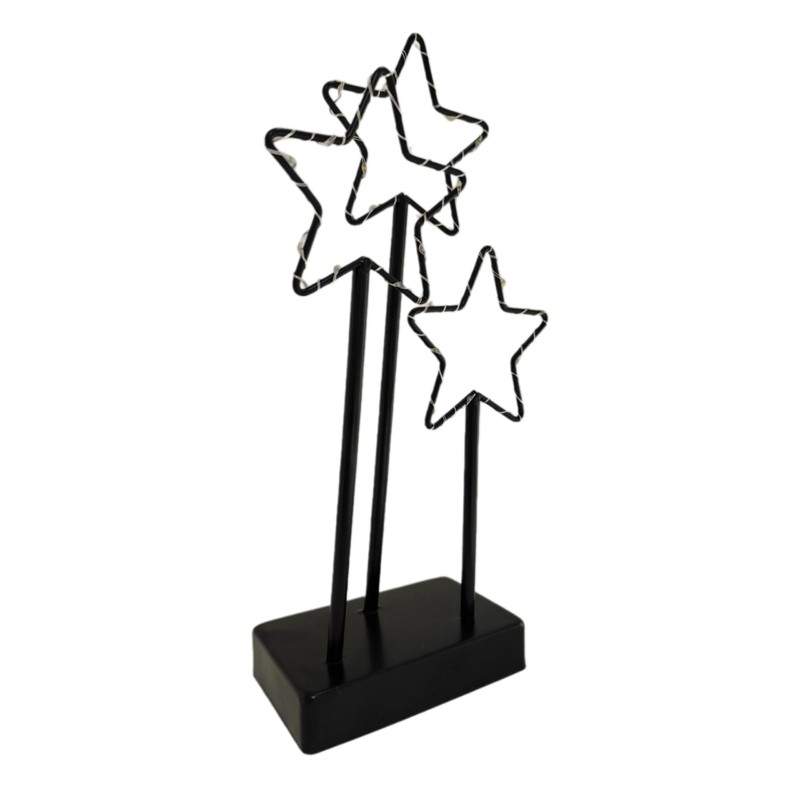 ToCi Decorative Stand Star with LED Lighting Metal Candlestick with