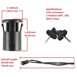 H&H bros Ignition Key Switch For Honda Rincon 650 TRX650FA TRX650FGA 4x4 GPScape 2003-05