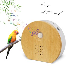 Afenau Bird Chirping Box, Motion Sensor Box, Wall Mounted Bird Chirping Box, Bird Chirping Box for Guest Toilet, Bathroom, Spa and Relaxation (Round)