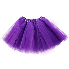 Adult Dancewear Princess Tutu Skirt Skirts Dress Up Fancy Dress Tutu Hen Night Party (Purple)